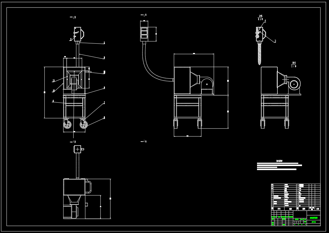 气吸金银花采摘机设计（SW+CAD+说明书）
